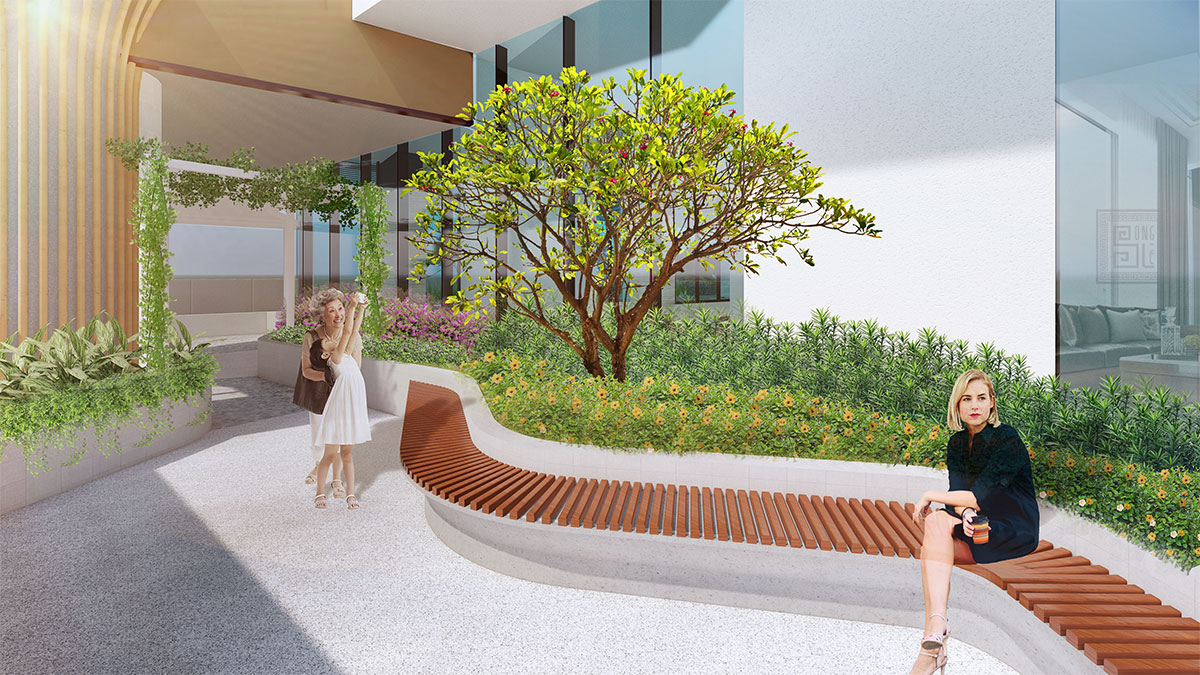 Vườn đọc sách, chơi cờ, yoga